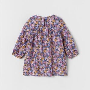 Zara Kids Floral Blouse - Purple and Pink